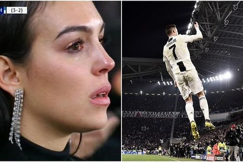 Bạn gái xinh đẹp khóc nức nở nhìn Ronaldo thăng hoa
