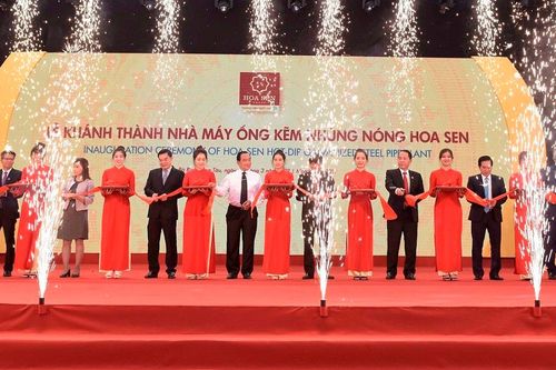 Hoa Sen khánh thành nhà máy ống kém nhúng nóng 500 tỷ đồng