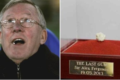 Bã kẹo cao su của Sir Alex Ferguson được bán với giá 517.000 USD