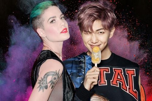 Phấn khích trước sản phẩm comeback của BTS, Halsey không ngần ngại gọi hẳn RM là 'Vua'