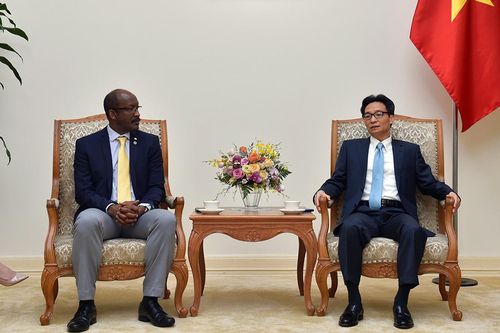 Phó Thủ tướng Vũ Đức Đam tiếp Phó Tổng thống Cộng hòa Seychelles