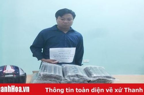 Bắt quả tang đối tượng vận chuyển 19kg vật liệu nổ trái phép