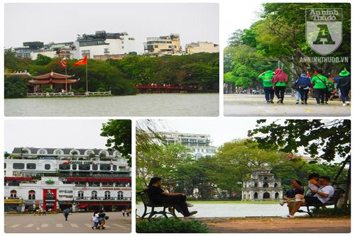 Chiêm ngưỡng Hồ Gươm 'lạ lùng' trong ngày đầu tiên của dịp nghỉ lễ