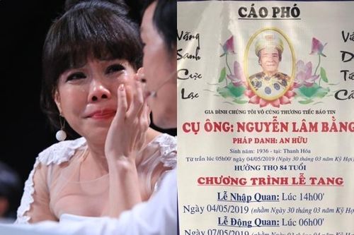 Bố nghệ sĩ Việt Hương qua đời ở tuổi 84