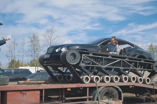 Quá trình biến siêu xe Bentley thành xe tăng