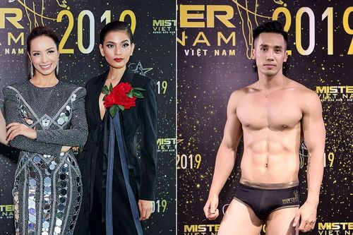 Thúy Hạnh, Trương Thị May mặc gợi cảm đi chấm thi dàn trai đẹp 'sáu múi'