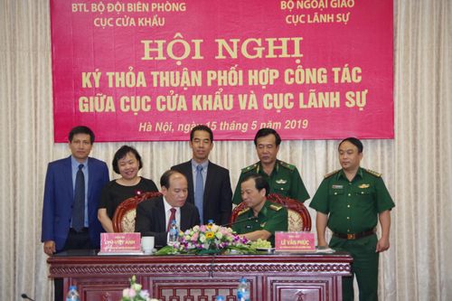 Ký kết thỏa thuận phối hợp giữa Cục Cửa khẩu BĐBP và Cục Lãnh sự, Bộ Ngoại giao