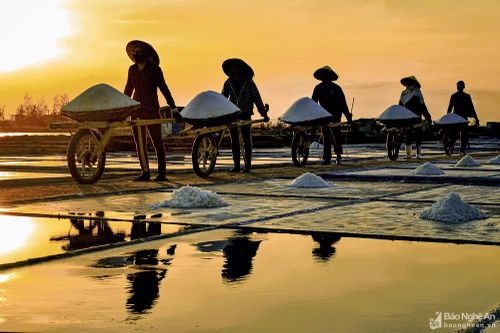 Nơi người dân mong nắng to để bội thu mùa muối
