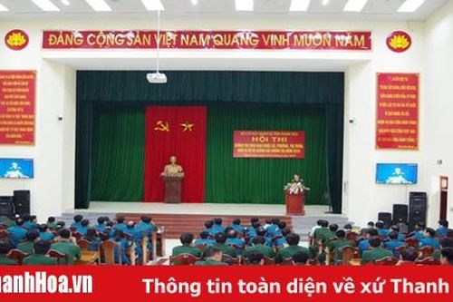 Hội thi Chính trị viên Ban CHQS xã, phường, thị trấn, đơn vị tự vệ giảng bài chính trị năm 2019