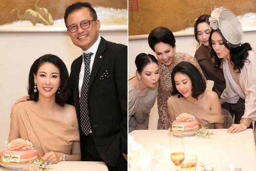 Hà Kiều Anh khoe ông xã phong độ trong tiệc sinh nhật quy tụ dàn mỹ nhân Vbiz