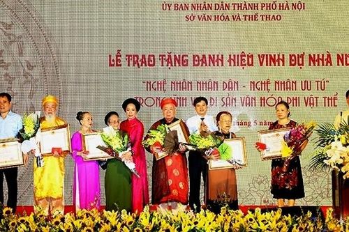 Hà Nội: 44 nghệ nhân được nhận danh hiệu Nghệ nhân nhân dân, Nghệ nhân ưu tú 2019
