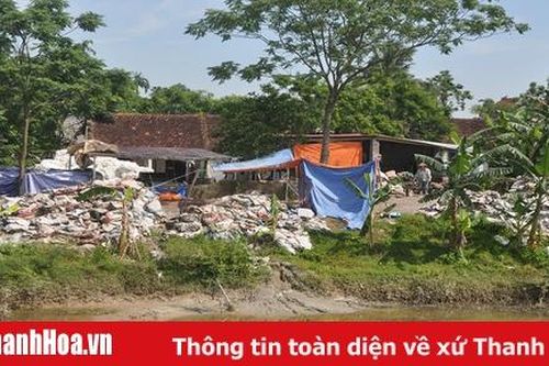 Xã Thái Hòa (Triệu Sơn): Cơ sở giặt và tái chế bao bì gây ô nhiễm môi trường