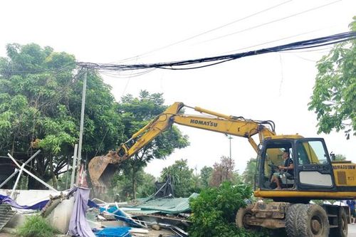 Sóc Sơn cưỡng chế nhiều công trình xây dựng trái phép