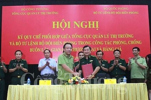 Tổng cục Quản lý thị trường ký Quy chế phối hợp với Bộ tư lệnh Bộ đội biên phòng