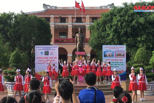 Hơn 600 học sinh tham gia Ngày hội văn hóa 'Bác Hồ với thiếu nhi – Thiếu nhi với Bác Hồ'