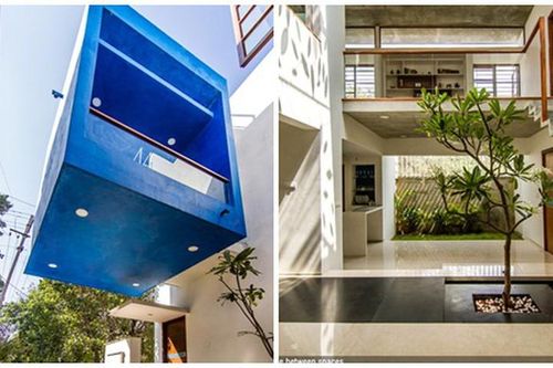 Nhà ống với khoảng giếng trời tỏa 'hoa nắng' độc đáo