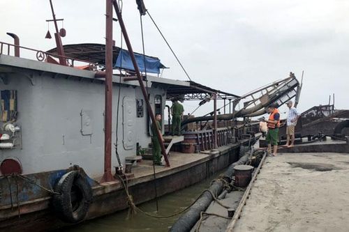 Đan Phượng quyết liệt xử lý khai thác cát trái phép