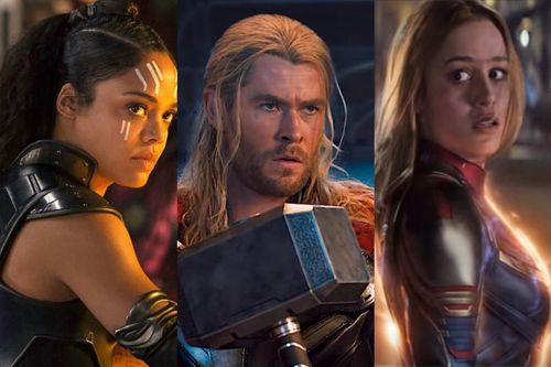 Nên có phim về tình tay ba giữa Thor - Captain Marvel - Valkyrie?