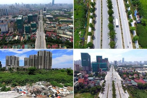 Nhếch nhác rác thải dọc tuyến đường 1.500 tỷ ở Hà Nội