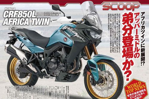 Môtô 'phượt' Honda Africa Twin 850 bất ngờ lộ diện