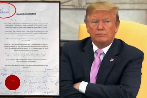 Tổng thống Trump 'chơi trội', ký một mình một kiểu trong tuyên bố chung với lãnh đạo các nước