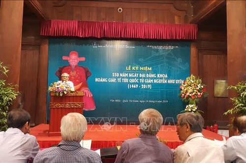 Tôn vinh tài năng, đóng góp cho đất nước của Hoàng giáp, Tế tửu Quốc Tử Giám Nguyễn Như Uyên