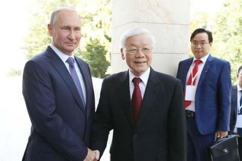 Tổng Bí thư, Chủ tịch nước Nguyễn Phú Trọng và Tổng thống Nga Putin trao đổi điện mừng