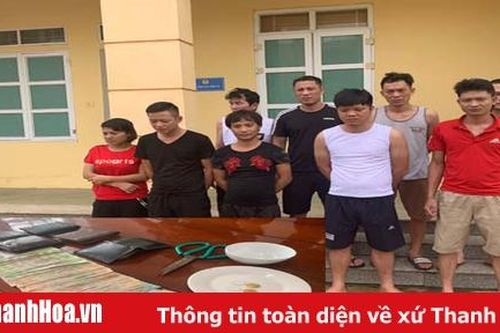 Bắt quả tang 9 đối tượng đánh bạc, thu giữ 44,1 triệu đồng