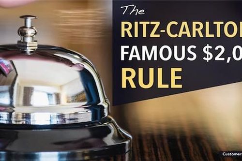 Quy tắc 2.000 USD của Ritz Carlton và bài học tạo trải nghiệm để đời cho khách hàng