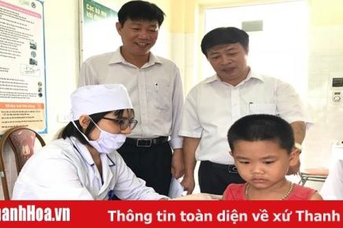 Giám sát chiến dịch tiêm bổ sung vắc xin Sởi - Rubella cho trẻ từ 1 - 5 tuổi tại huyện Hoằng Hóa