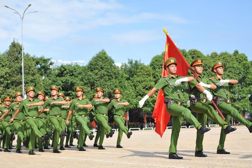 Khai mạc Hội thi điều lệnh, bắn súng, võ thuật CAND Bảng thi số 7