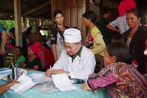 BĐBP Gia Lai khám bệnh, cấp thuốc miễn phí cho bà con vùng biên giới