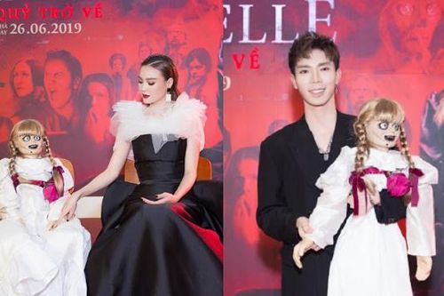 Ninh Dương Lan Ngọc, Erik hào hứng tạo dáng với búp bê quỷ ám Annabelle