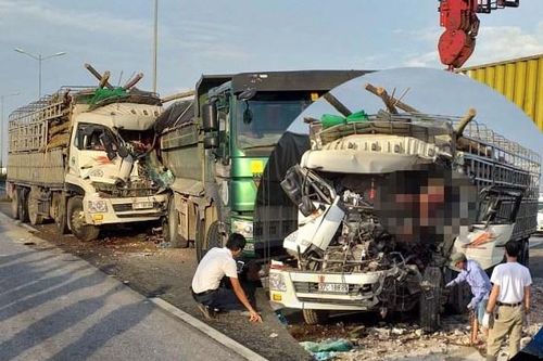 Xác định danh tính 2 người chết trong vụ tai nạn trên cầu Thanh Trì