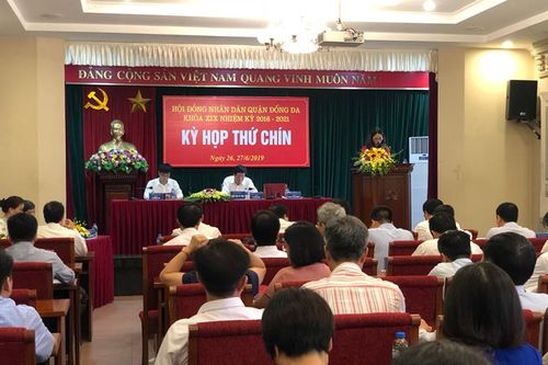 Khai mạc kỳ họp thứ 9, HĐND quận Đống Đa khóa XIX