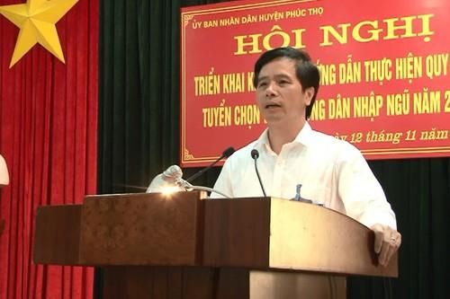 Bí thư Huyện ủy Phúc Thọ bị cách các chức vụ trong Đảng