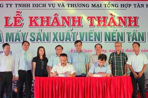 Khánh thành Nhà máy sản xuất viên nén Tân Ký
