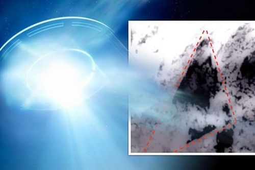 Vật thể to ngang hòn đảo nghi UFO trồi lên từ Thái Bình Dương?