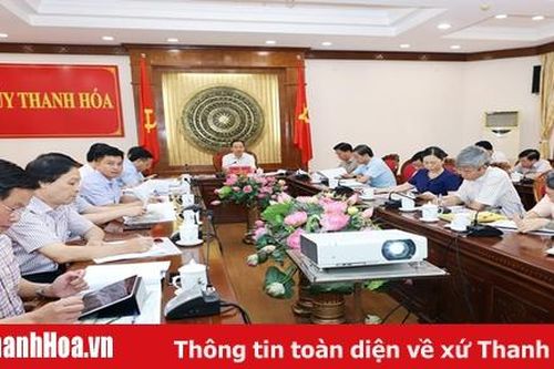 Thường trực Tỉnh ủy cho ý kiến vào quy hoạch chi tiết tỷ lệ 1/500 Khu vực Hồ Thành