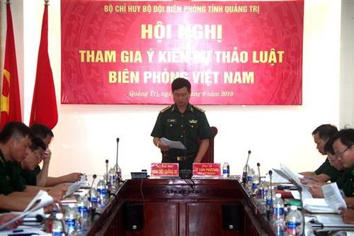 Bộ đội Biên phòng Quảng Trị đóng góp ý kiến dự thảo Luật Biên phòng Việt Nam