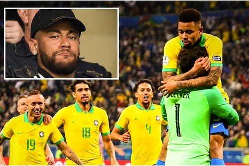 Neymar bất lực nhìn Brazil chật vật hạ Paraguay để vào bán kết