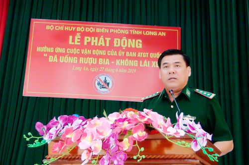 BĐBP Long An: Phát động 'Đã uống rượu, bia - Không lái xe'