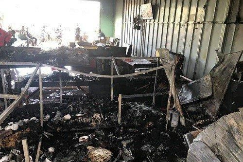 Lâm Đồng: Nổ bình gas, cả quán nhậu bị thiêu trụi không sót thứ gì
