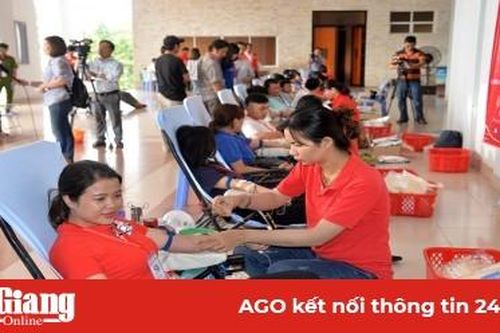 Ngày hội hiến máu 'Giọt hồng An Giang'
