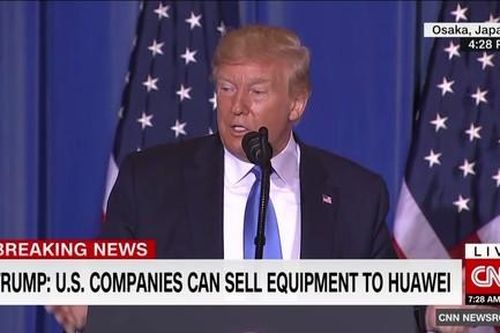 Trump 'trở cờ' nói các công ty Mỹ có thể buôn bán trở lại với Huawei