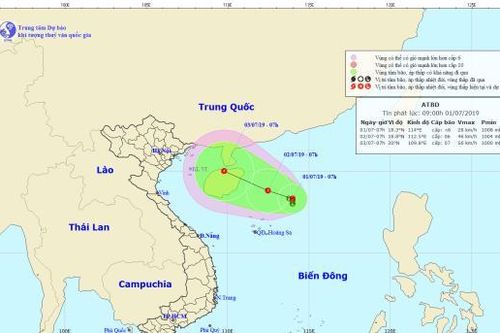 Áp thấp xuất hiện trên Biển Đông, có khả năng mạnh thành bão
