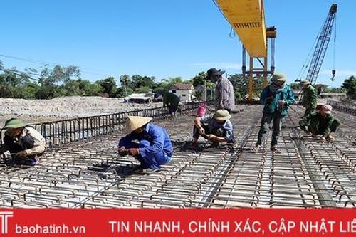 Những ngày nắng trên công trường dự án tưới tiêu Bắc Thạch Hà