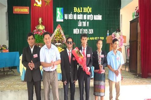 Đại hội đại biểu Hội Người mù huyện Đakrông, nhiệm kì 2019-2024
