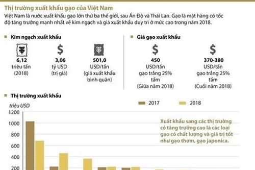 Thị trường xuất khẩu gạo của Việt Nam