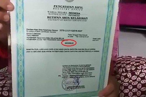 Lý do cậu bé Indonesia được bố mẹ đặt tên là Google